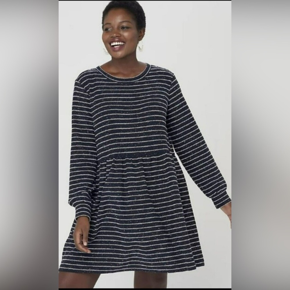 Ann Taylor Loft long sleeve dress with multi flecks